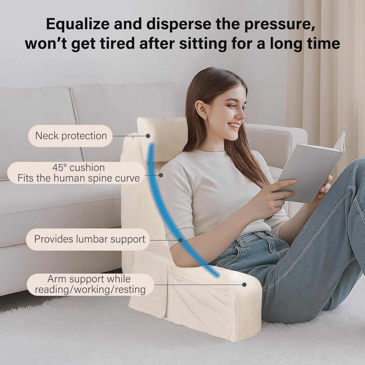 Pregnant Mom Back Pillow for Bed Sitting up