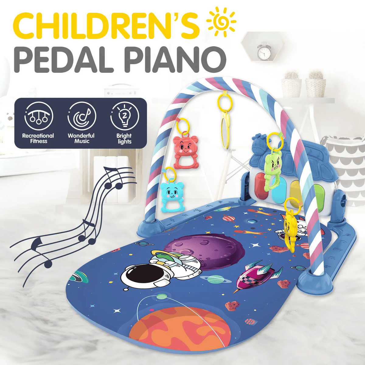 Children's pedal piano crawling mat