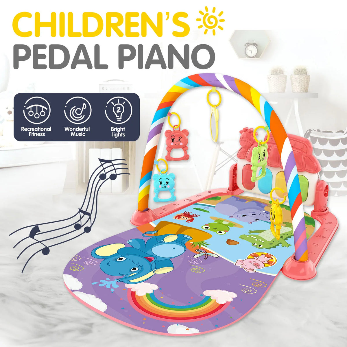 Children's pedal piano crawling mat