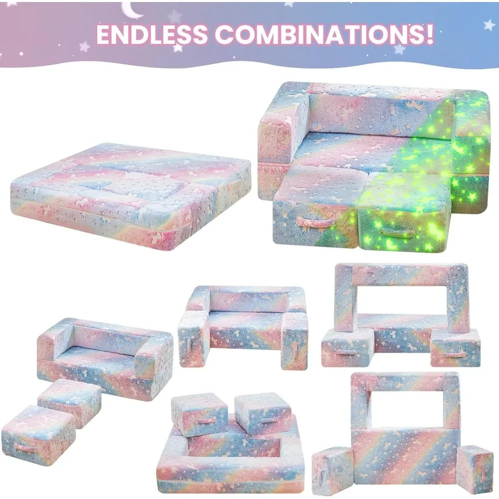 Modular Kids Play Glowing Couch
