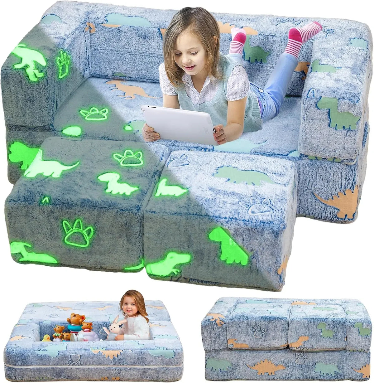 Modular Kids Play Glowing Couch