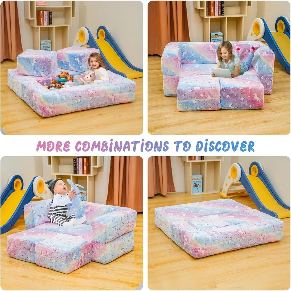 Modular Kids Play Glowing Couch