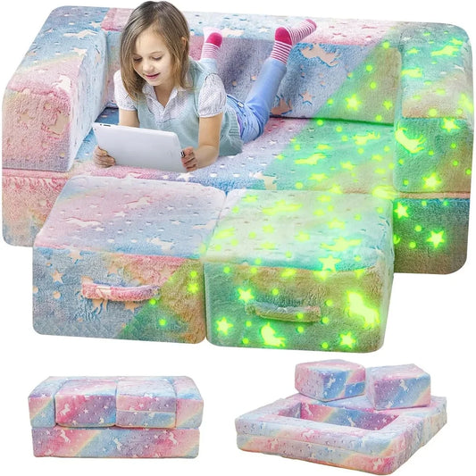 Modular Kids Play Glowing Couch