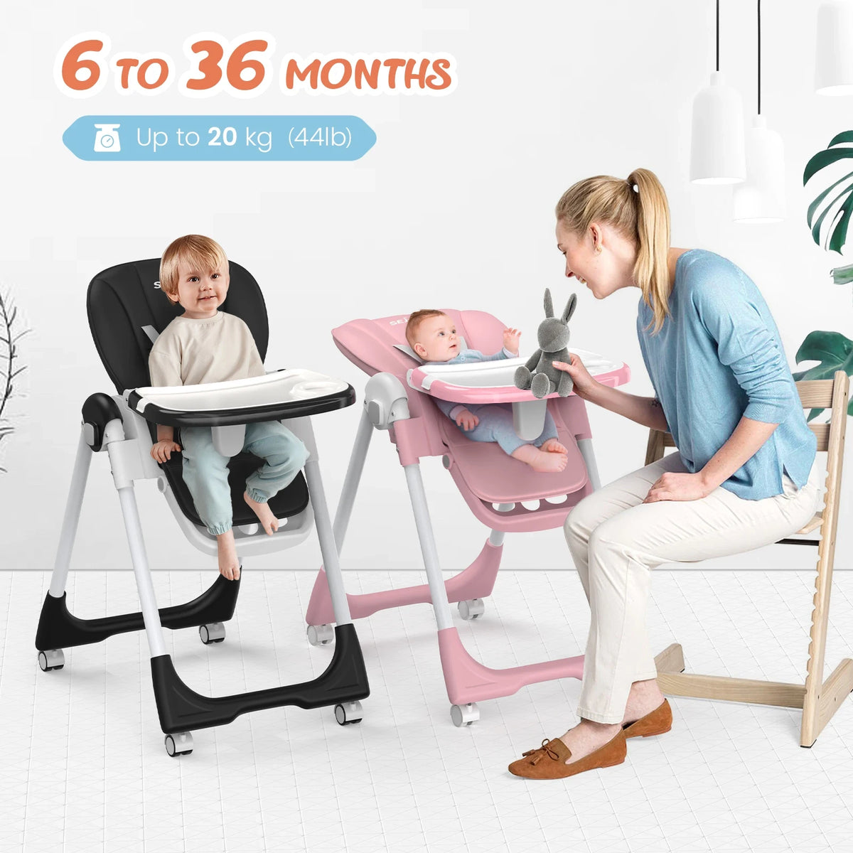 Adjustable Baby High Chair