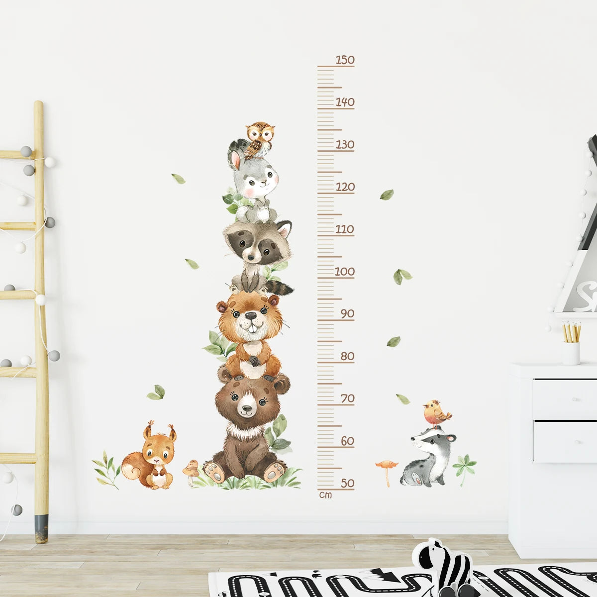 3PC Cartoon Animal Wall Stickers