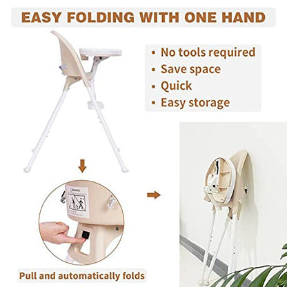 3-in-1 Cute Folding High Chair