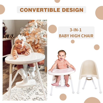 3-in-1 Cute Folding High Chair