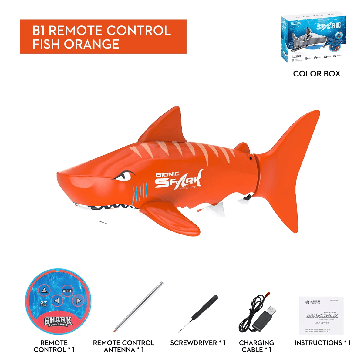 Remote Control Shark Toy