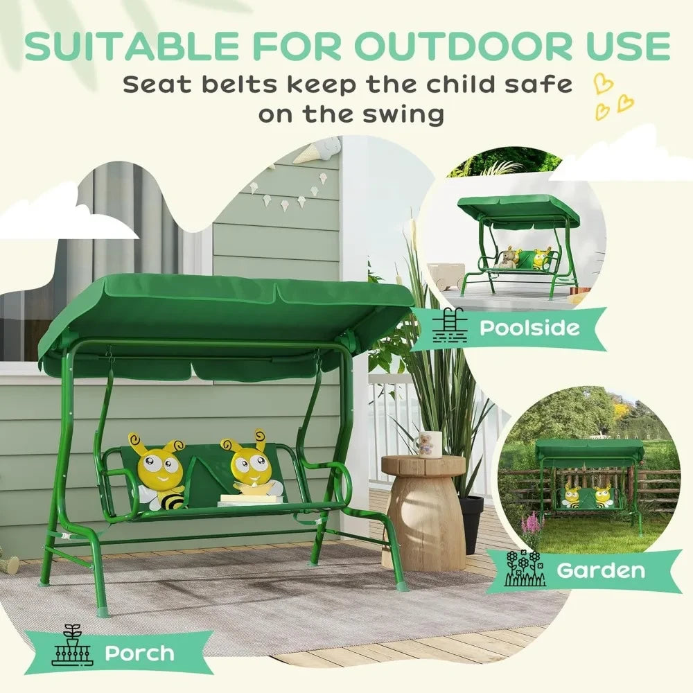 Outsunny Kids Patio Swing
