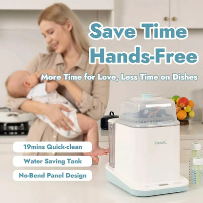 Papablic™ Baby Bottle Washer Steriliser and Dryer