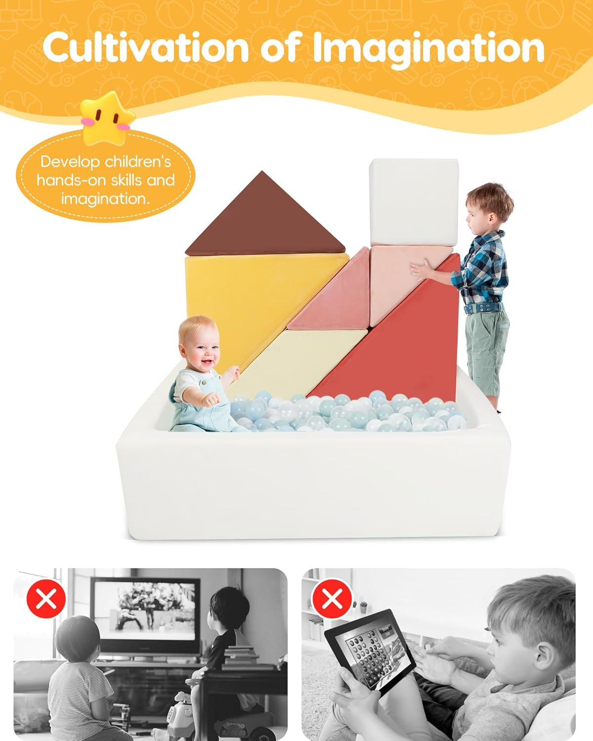 Kids Puzzle Playing Sofa