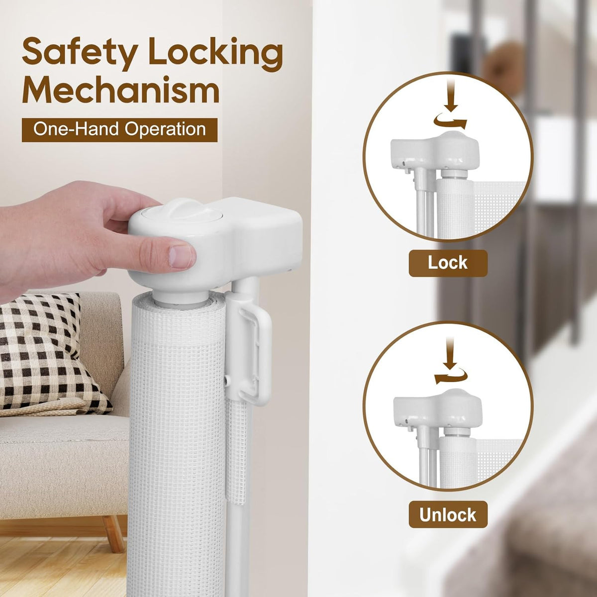 Retractable Baby Safety Gate