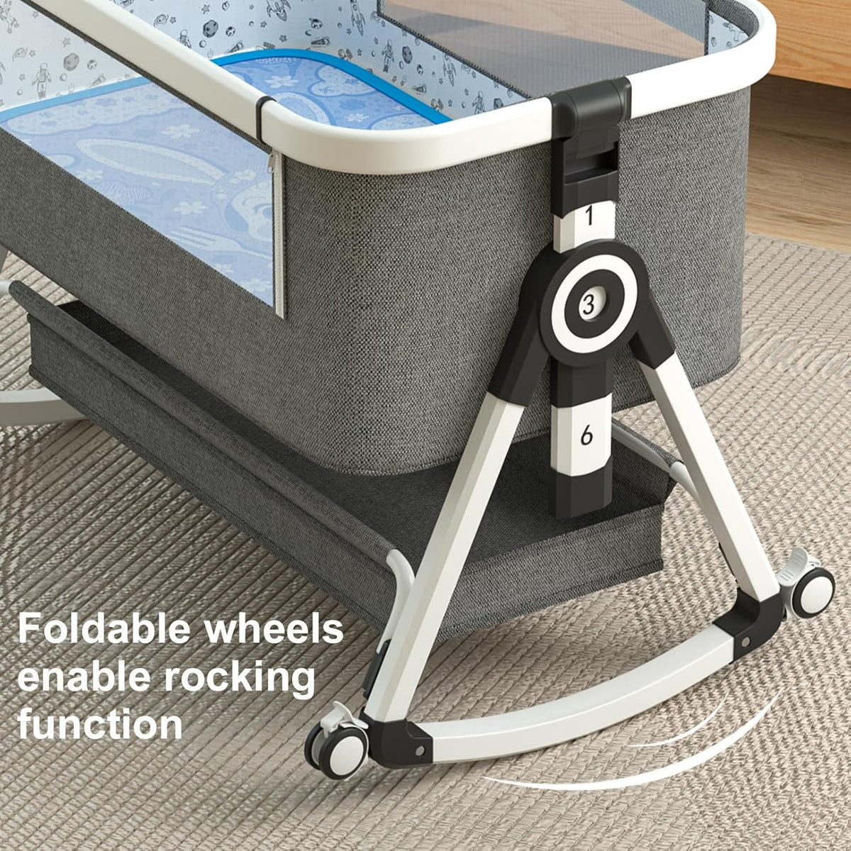 4-in-1 Baby Bassinet Bedside Sleeper