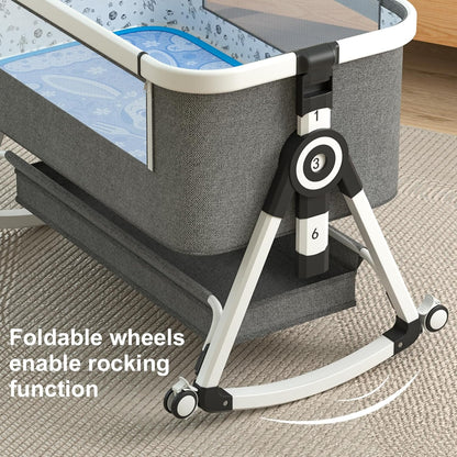 4-in-1 Baby Bassinet Bedside Sleeper