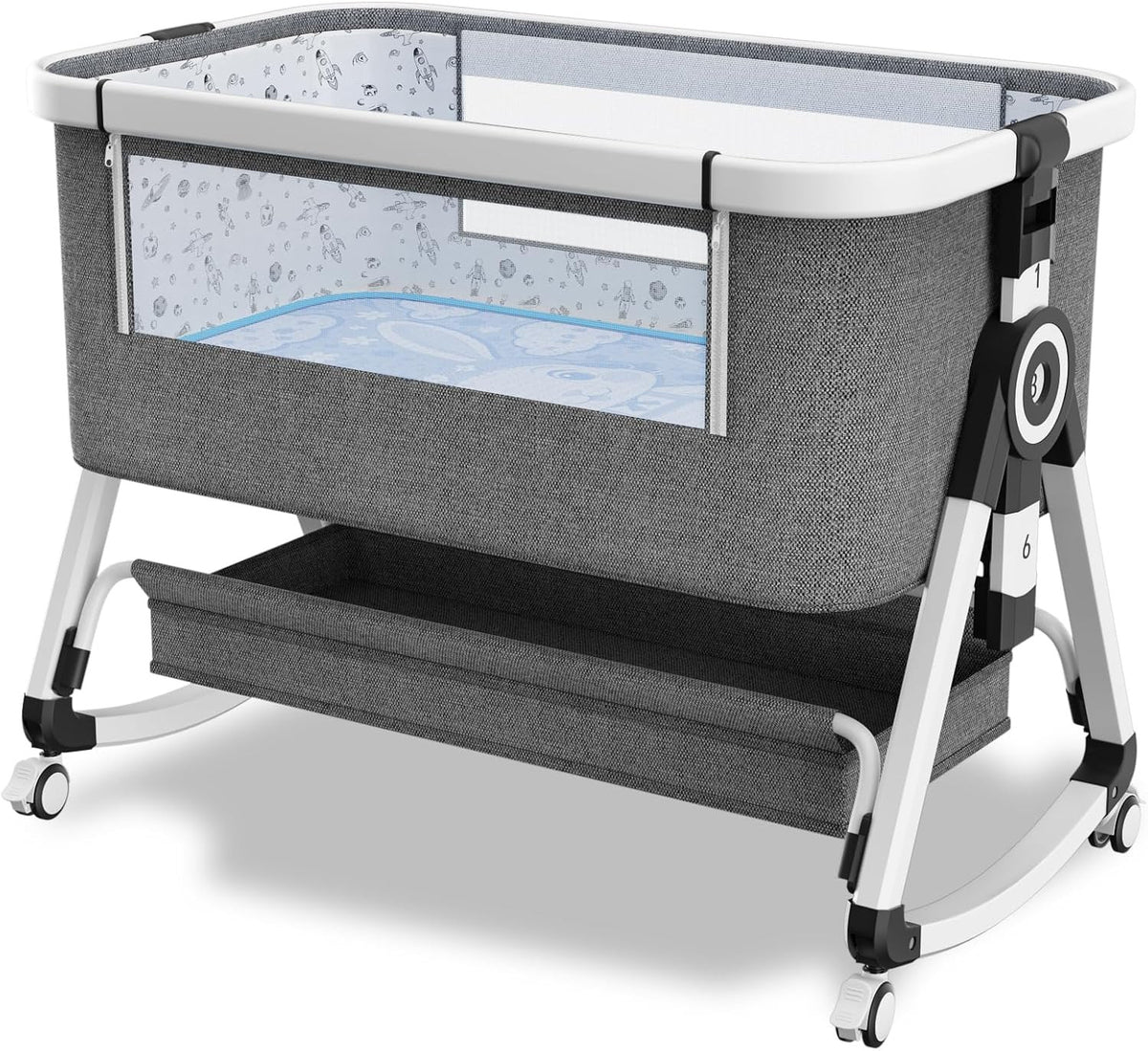 4-in-1 Baby Bassinet Bedside Sleeper