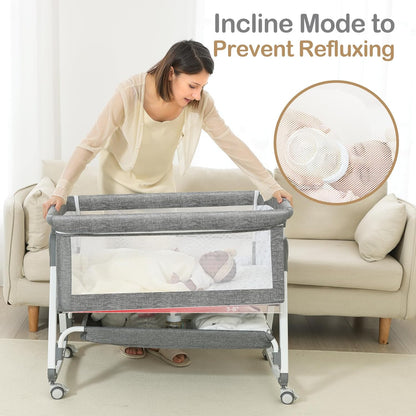 4-in-1 Baby Bassinet Bedside Sleeper