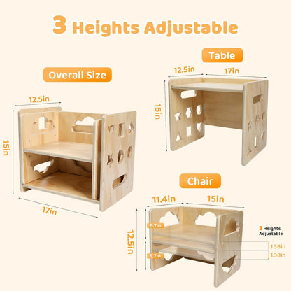 Toddlers Montessori Table and Chair Set