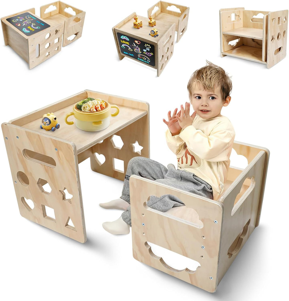 Toddlers Montessori Table and Chair Set