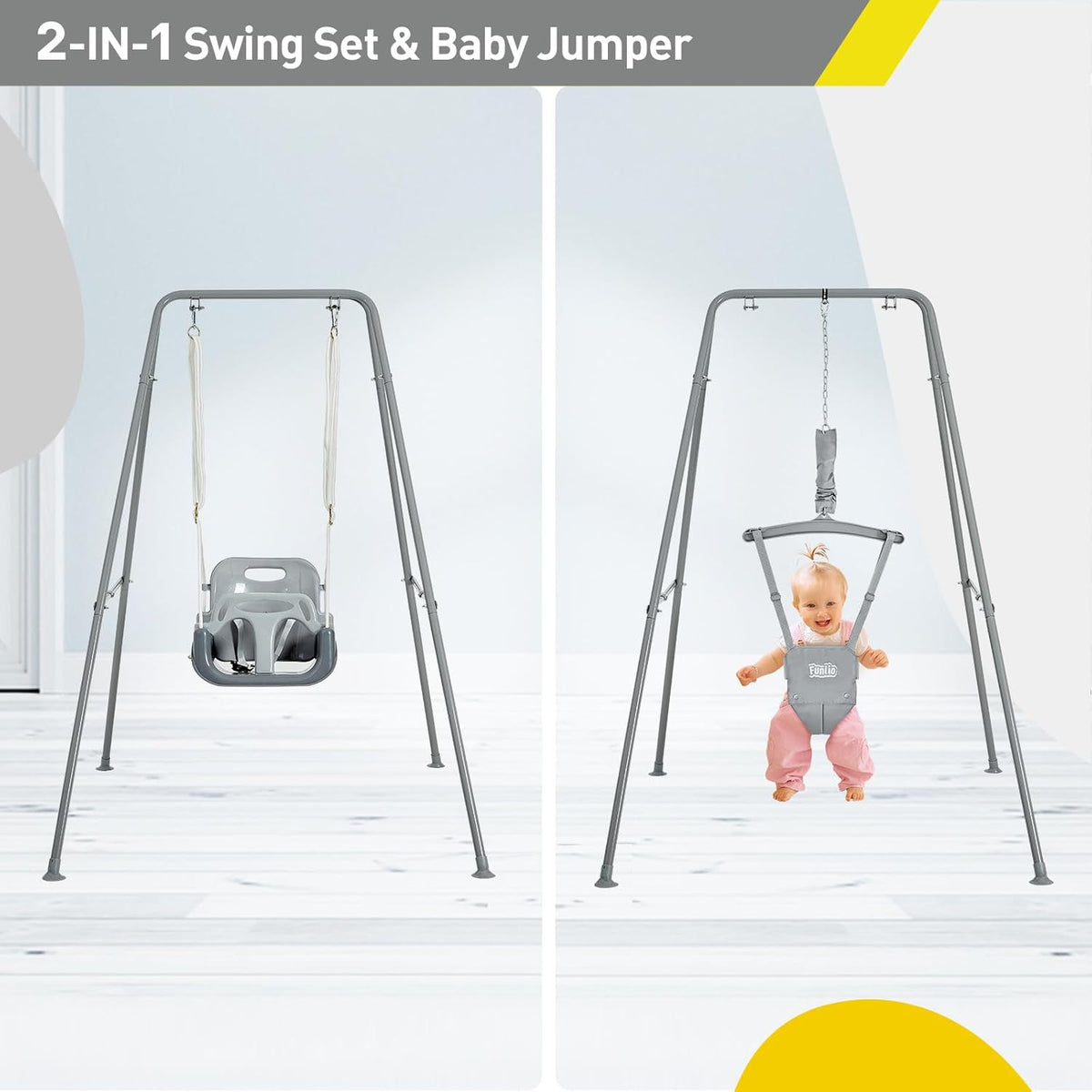 Foldable Baby Jumper with Stand