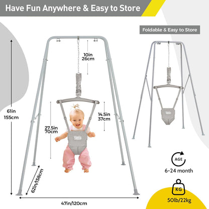 Foldable Baby Jumper with Stand