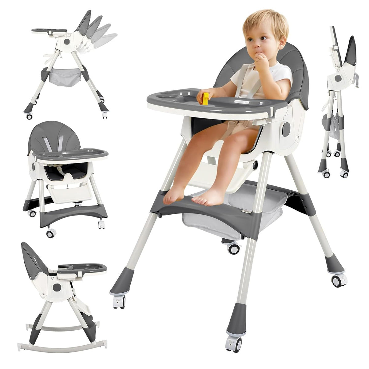 6 in 1 Convertible Baby High Chair