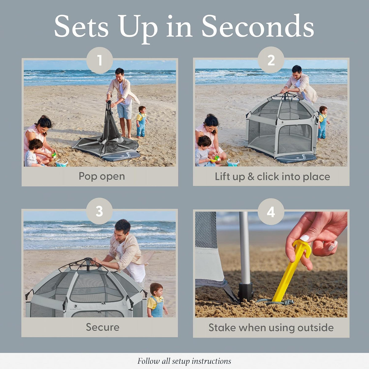 Foldable Baby Playpen Tent