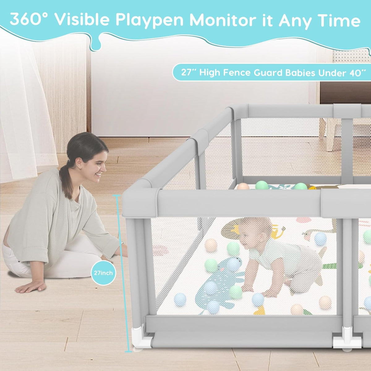 Baby Playing Playpen Indoor