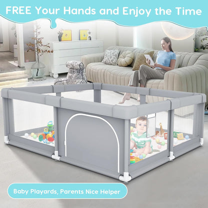 Baby Playing Playpen Indoor