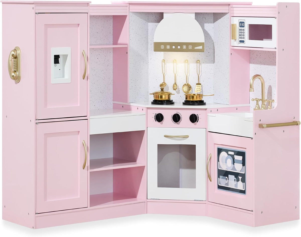 Wooden Kids Kitchen Playset