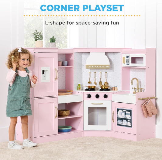 Wooden Kids Kitchen Playset