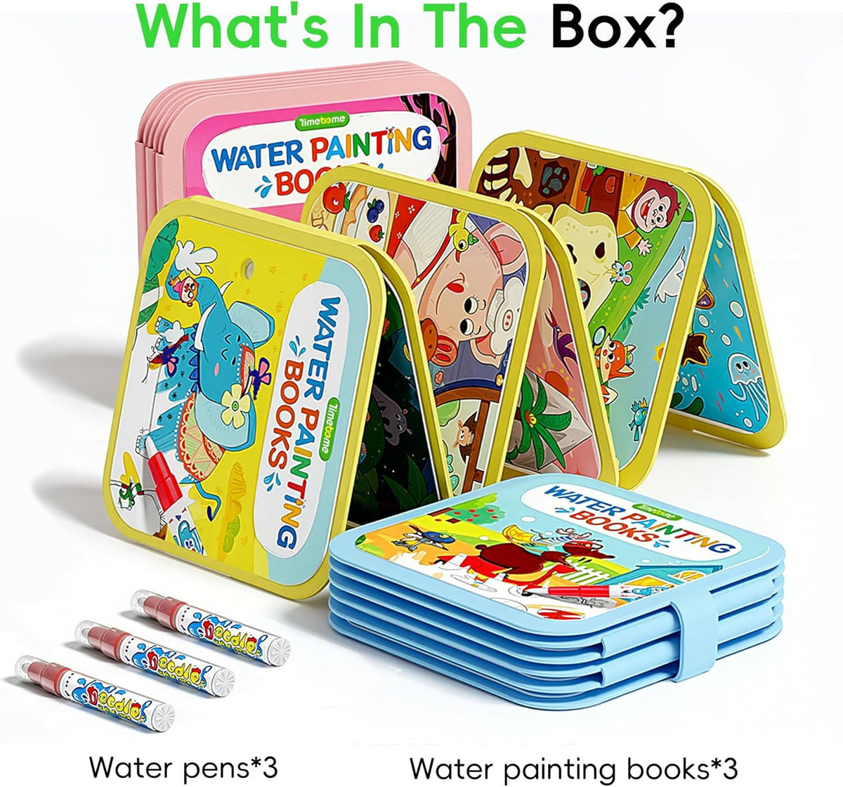 Water Painting Books for Kids 3-Pack