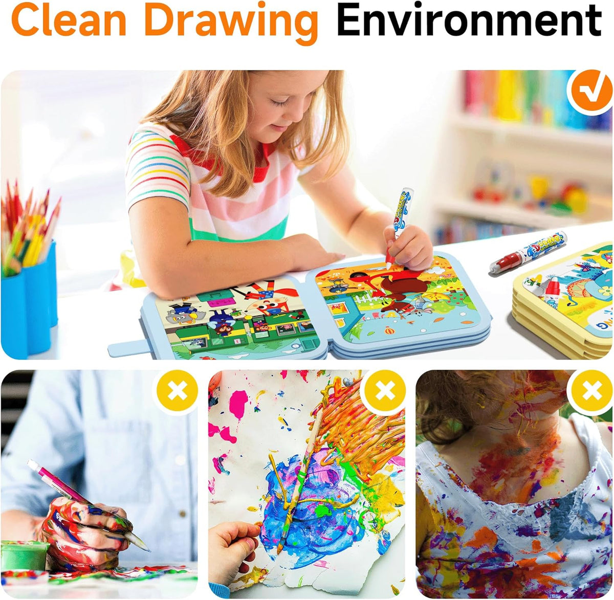 Water Painting Books for Kids 3-Pack