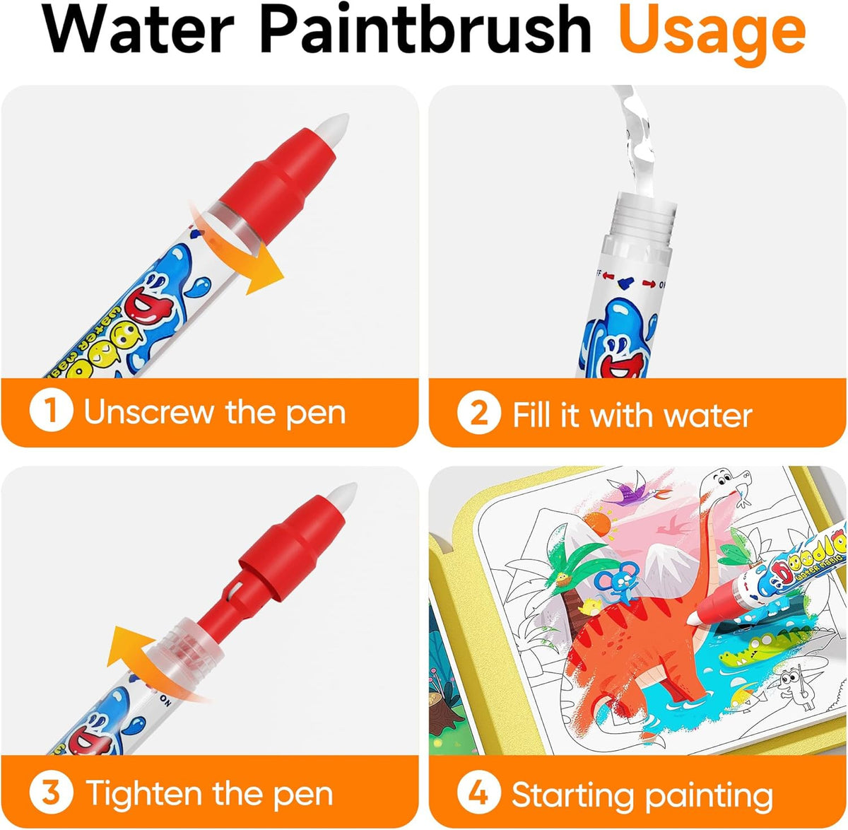 Water Painting Books for Kids 3-Pack