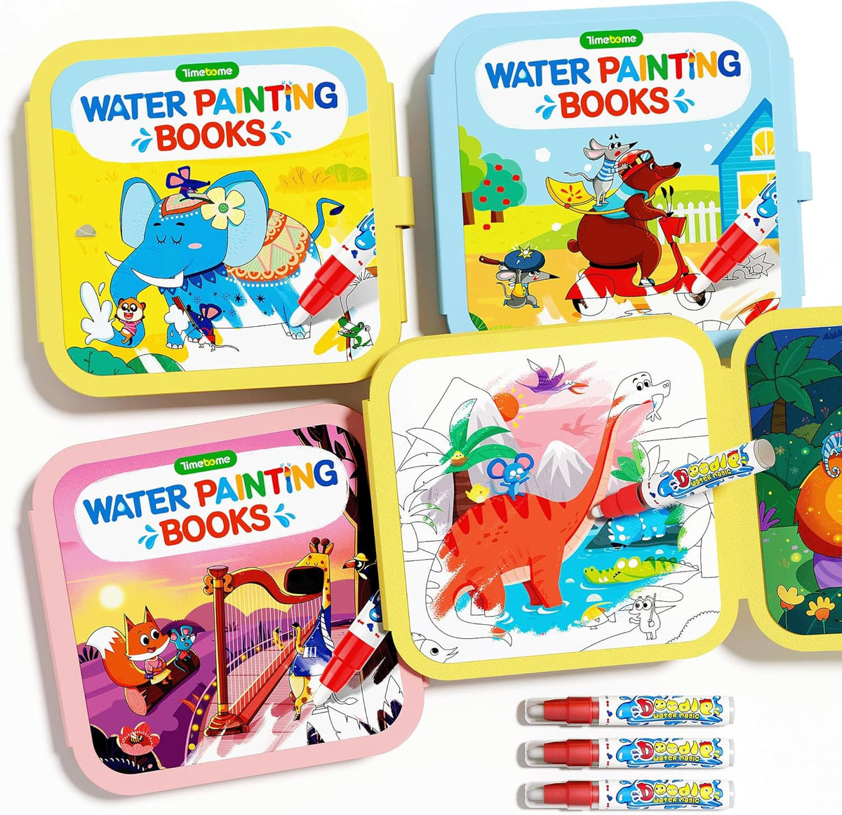 Water Painting Books for Kids 3-Pack