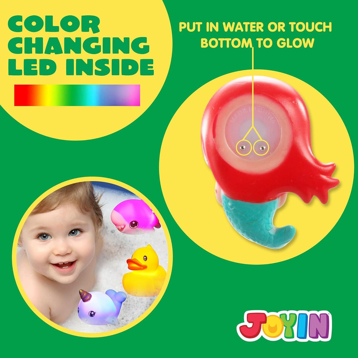 Toddlers Light Up Bath Toys