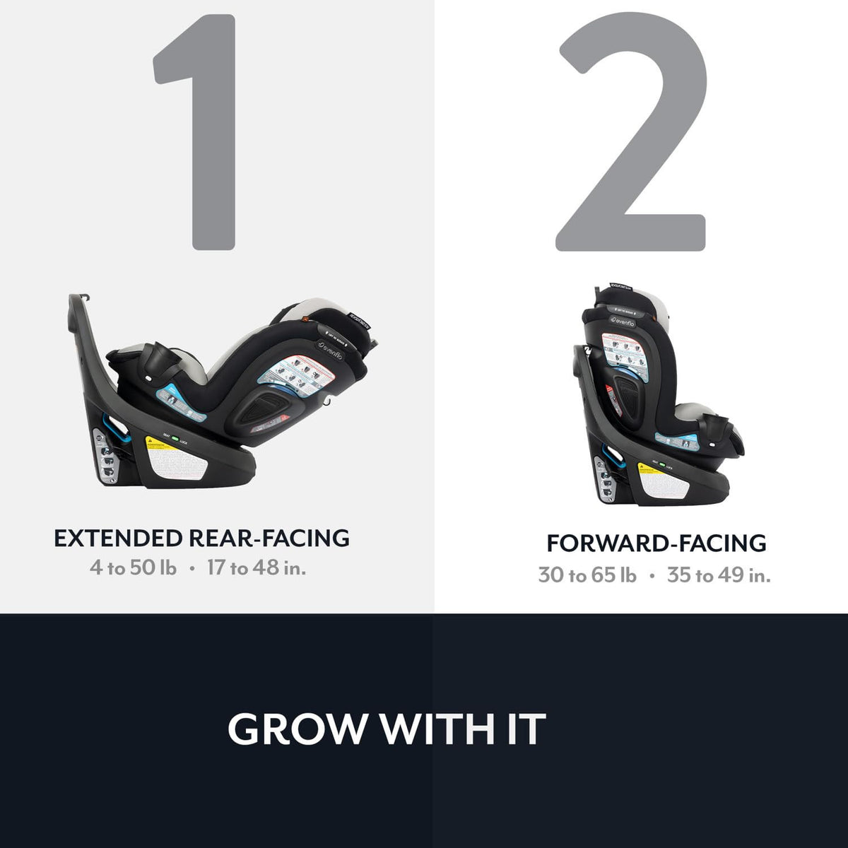 2-in-1 Evenflo 360 Revolve Car Seat