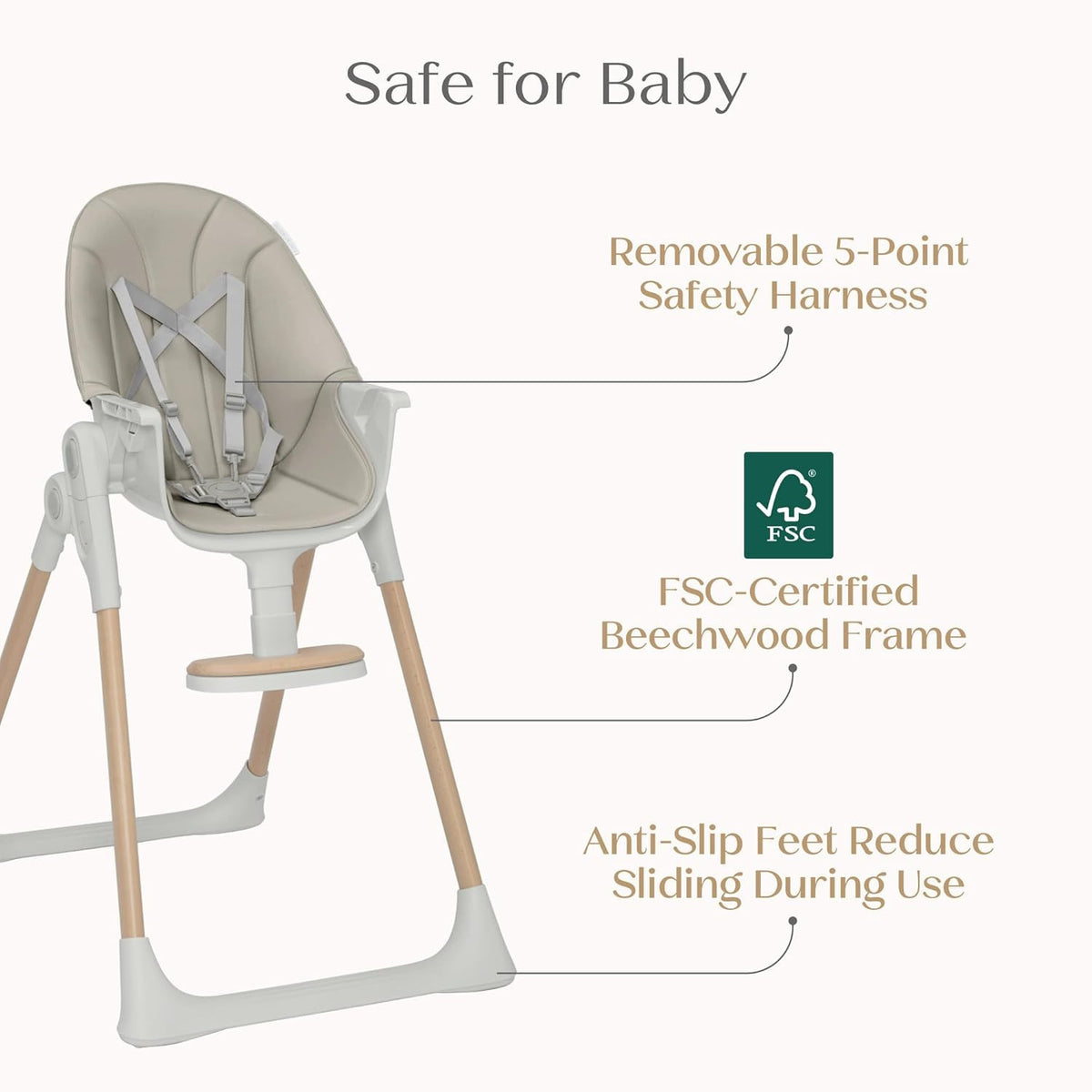 2-in-1 Baby High Chair