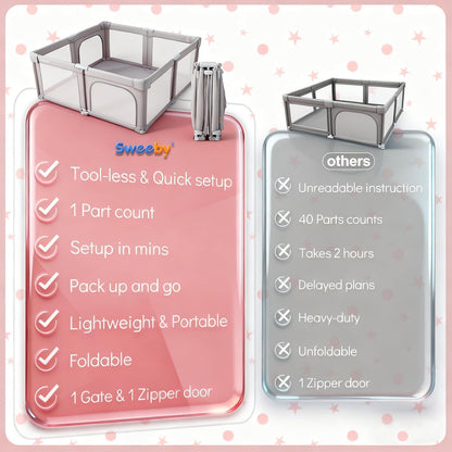 Foldable Toddler Playpen
