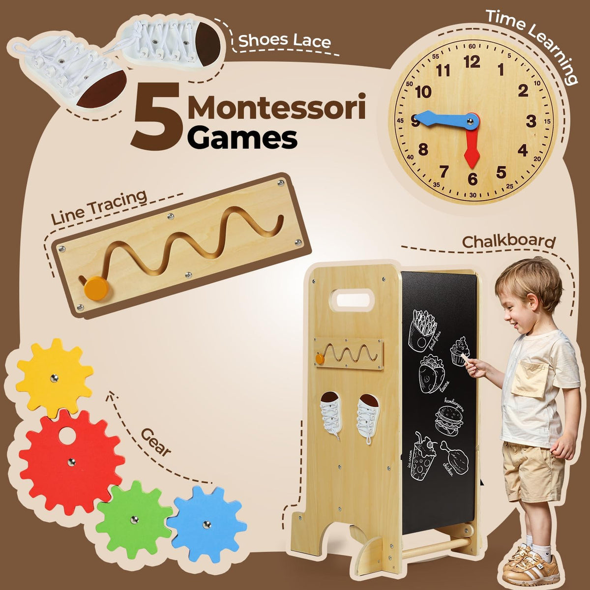 4 in 1 Toddler Kitchen Tower