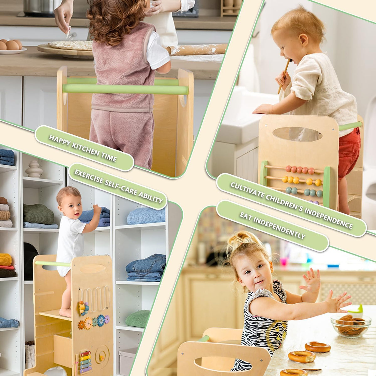 4 in 1 Toddler Kitchen Tower