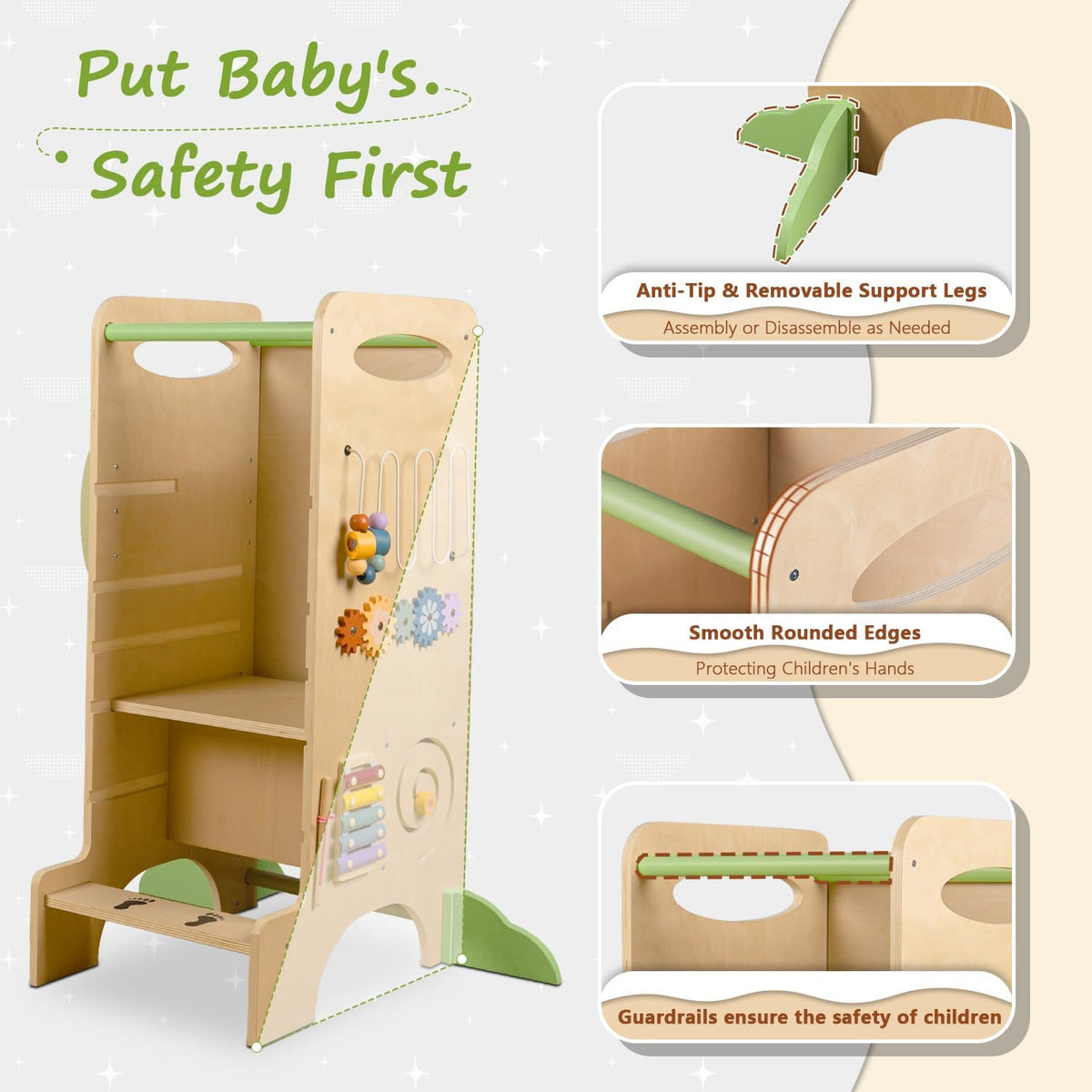 4 in 1 Toddler Kitchen Tower