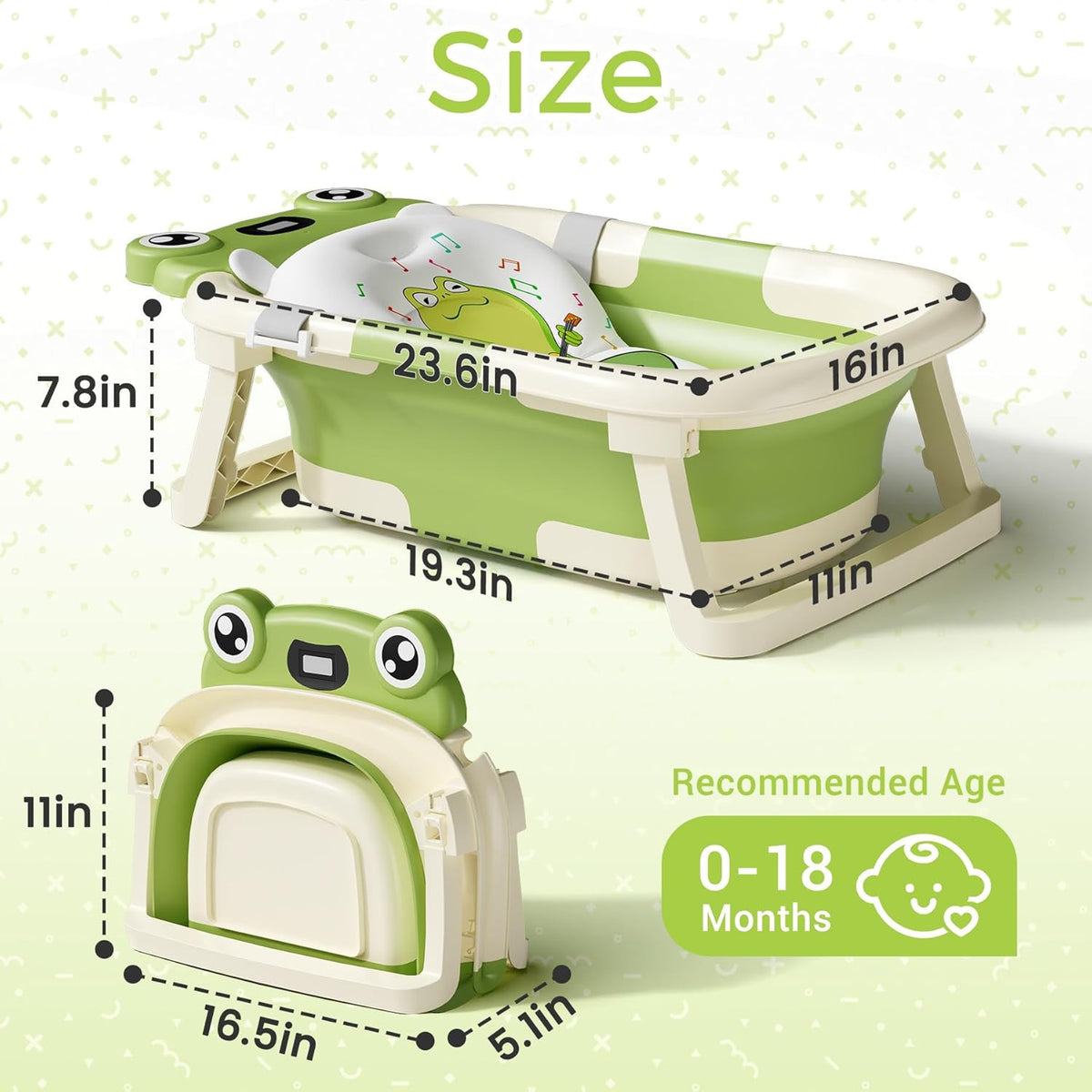 Collapsible Baby Bathtub