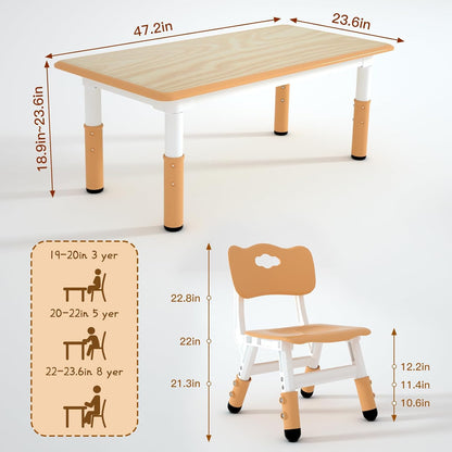 Kids Dinning Table and Chairs Set