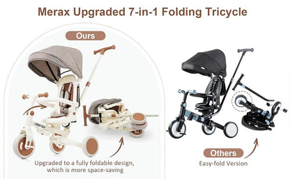 7-in-1 Foldable Kids Tricycle