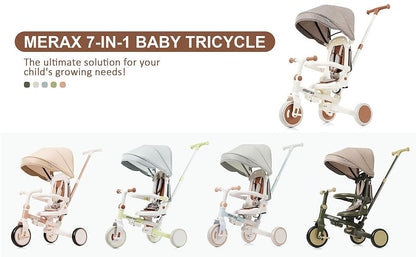 7-in-1 Foldable Kids Tricycle