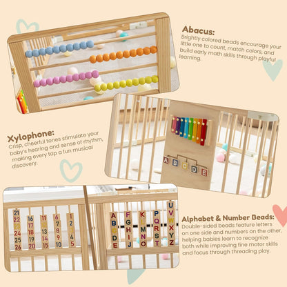 Foldable Wooden Baby Playpen
