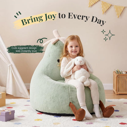 Egg Plant Kids Bean Bag Chair