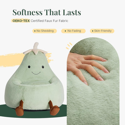 Egg Plant Kids Bean Bag Chair