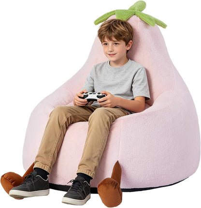 Egg Plant Kids Bean Bag Chair