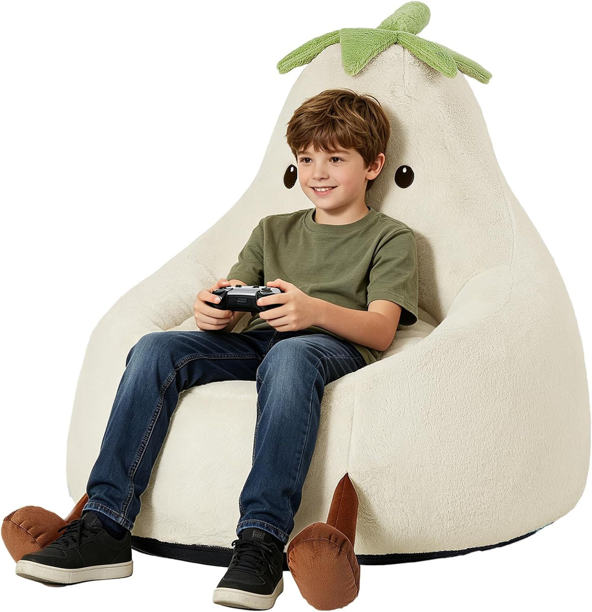 Egg Plant Kids Bean Bag Chair